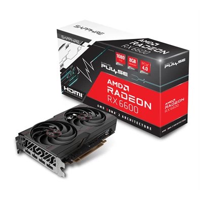 SAPPHIRE PULSE RX 6600 GAMING AMD 8GB GDDR6 128bit PCIe videokártya