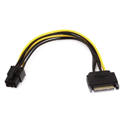 SATA - 6-pin VGA átalakító tápkábel