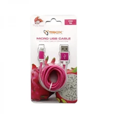 Sbox USB AM-MICRO-15P 1,5m rózsaszín Micro USB kábel