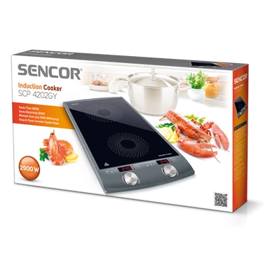 Sencor SCP 4202GY fekete-szürke indukciós főzőlap