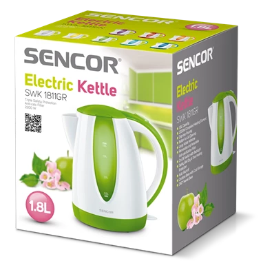 Sencor SWK 1811GR 1,8L-es zöld vízforraló