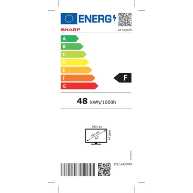 SHARP 42" 42CF2E Full HD LED TV