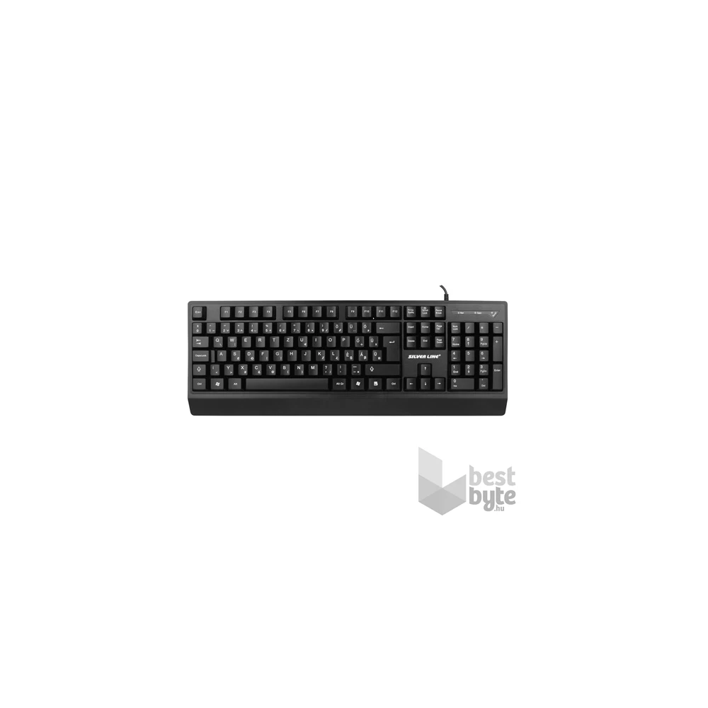 SILVERLINE gamer vezetékes billentyűzet, RGB világítás, HU