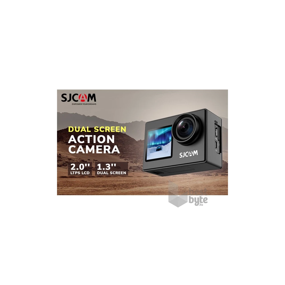 SJCAM Aciton SJ4000 Dual Screen 4K fekete sportkamera