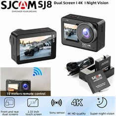 SJCAM Aciton SJ8 Dual Screen 4K fekete sportkamera