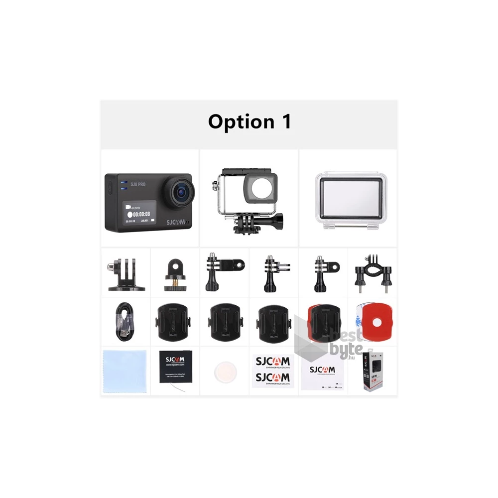SJCAM Action SJ8 Air 1296p fekete sportkamera