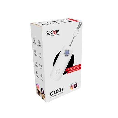 SJCAM C100+ 4K 15MP WIFI vízálló tokkal fehér akciókamera