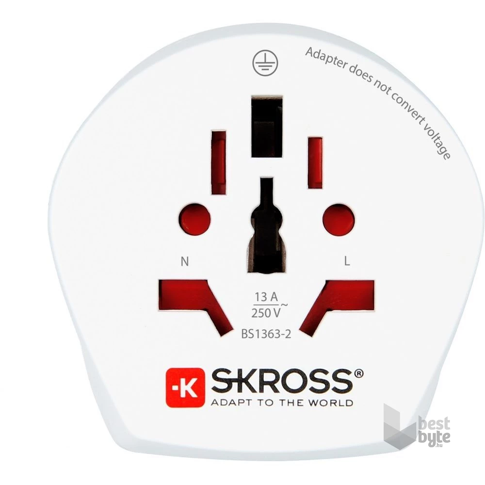 SKROSS 1.500210-E AU/CN/EU fehér átalakító