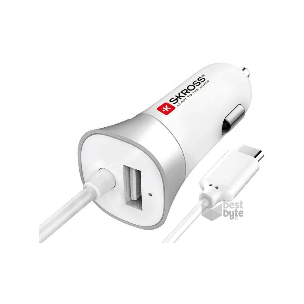SKROSS autós USB töltő és C típusú USB kábel