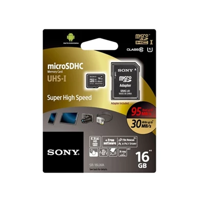 SONY 128GB SD micro (SDXC Class 10 UHS-I U1) (SRG1UYA) memória kártya adapterrel