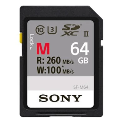 SONY 64GB SD (SDXC Class 10 UHS-II) (SF64M) memória kártya