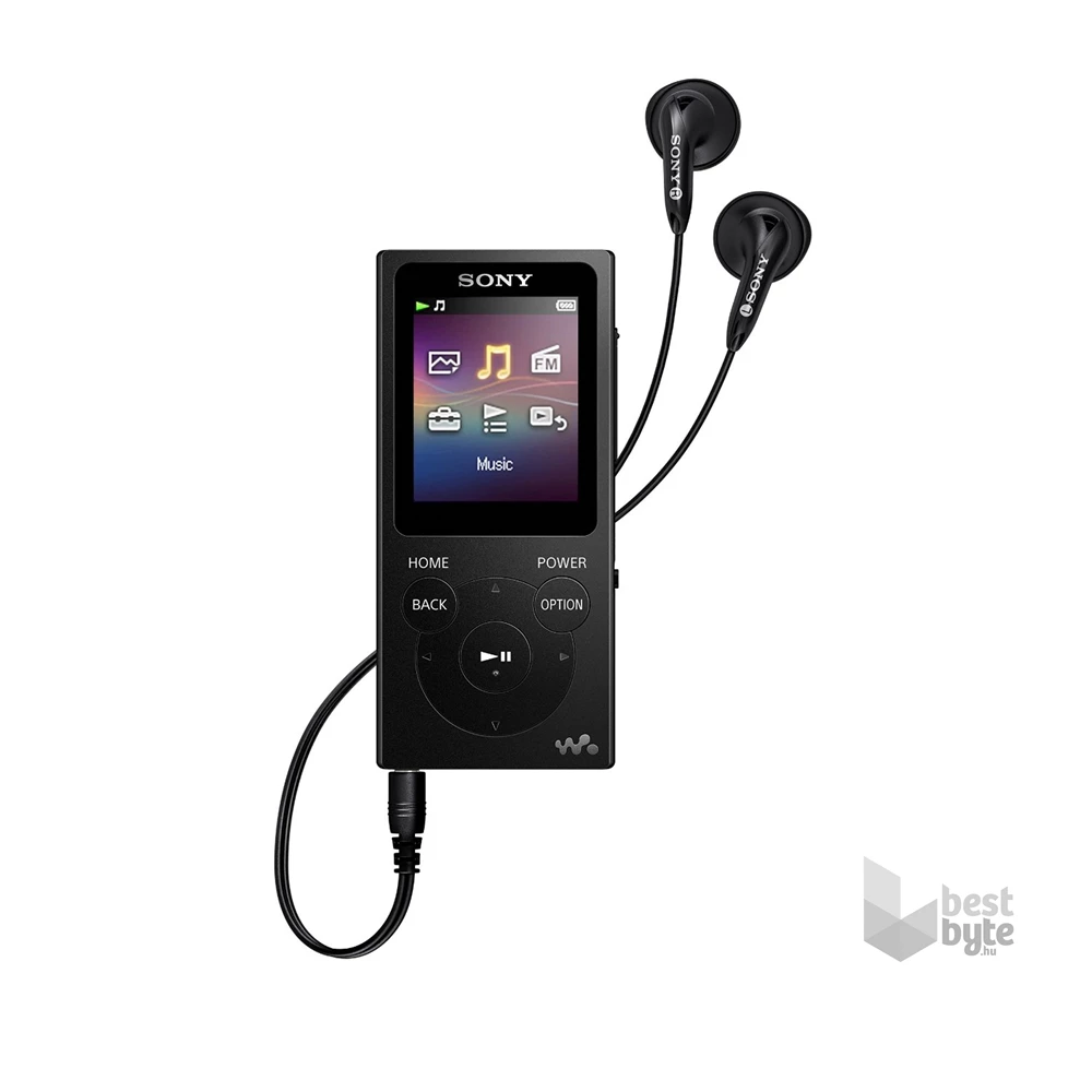 SONY NWE394B.CEW 8GB fekete MP3 lejátszó FM rádióval