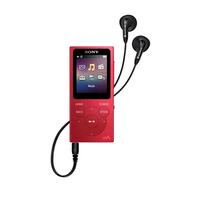 SONY NWE394R.CEW 8GB piros MP3 lejátszó FM rádióval