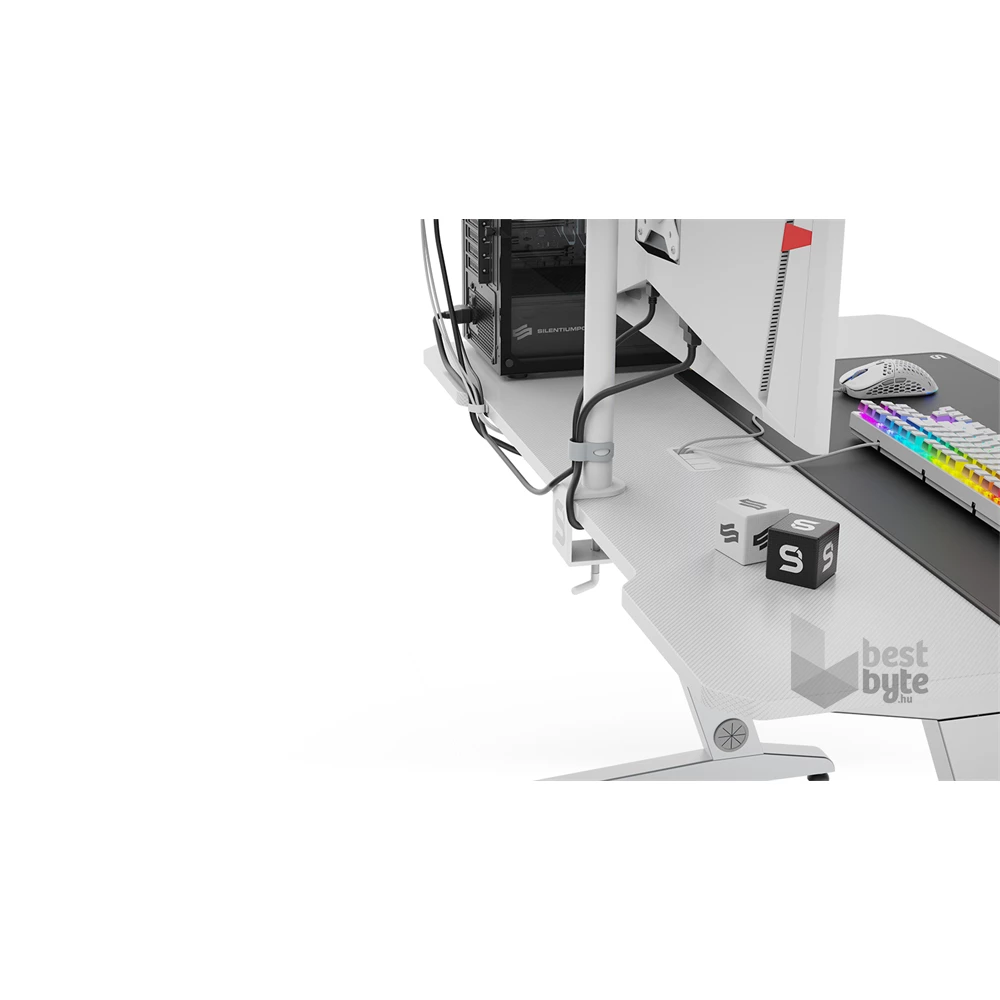 SPC Gear GD100 Onyx White fehér gamer asztal