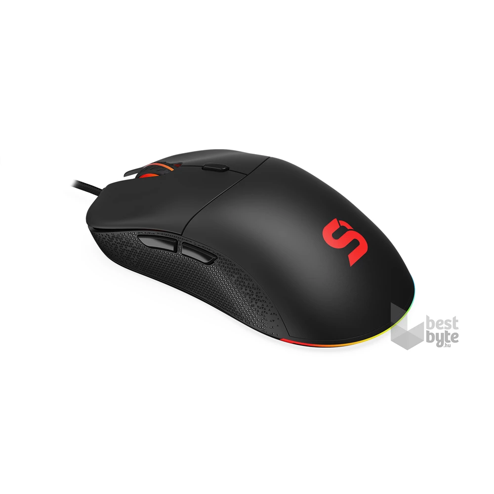 SPC Gear GEM Plus fekete gamer egér