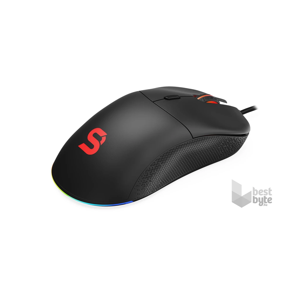 SPC Gear GEM Plus fekete gamer egér