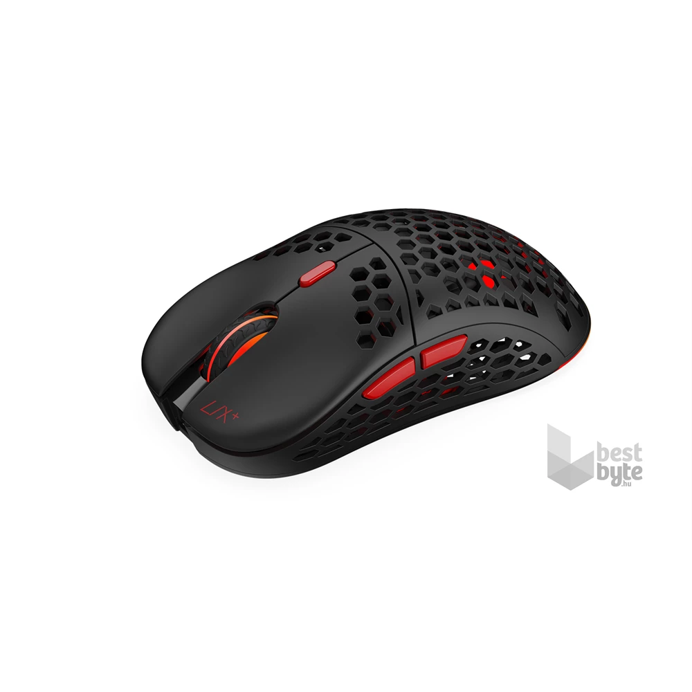 SPC Gear LIX Plus Wireless fekete vezeték nélküli gamer egér