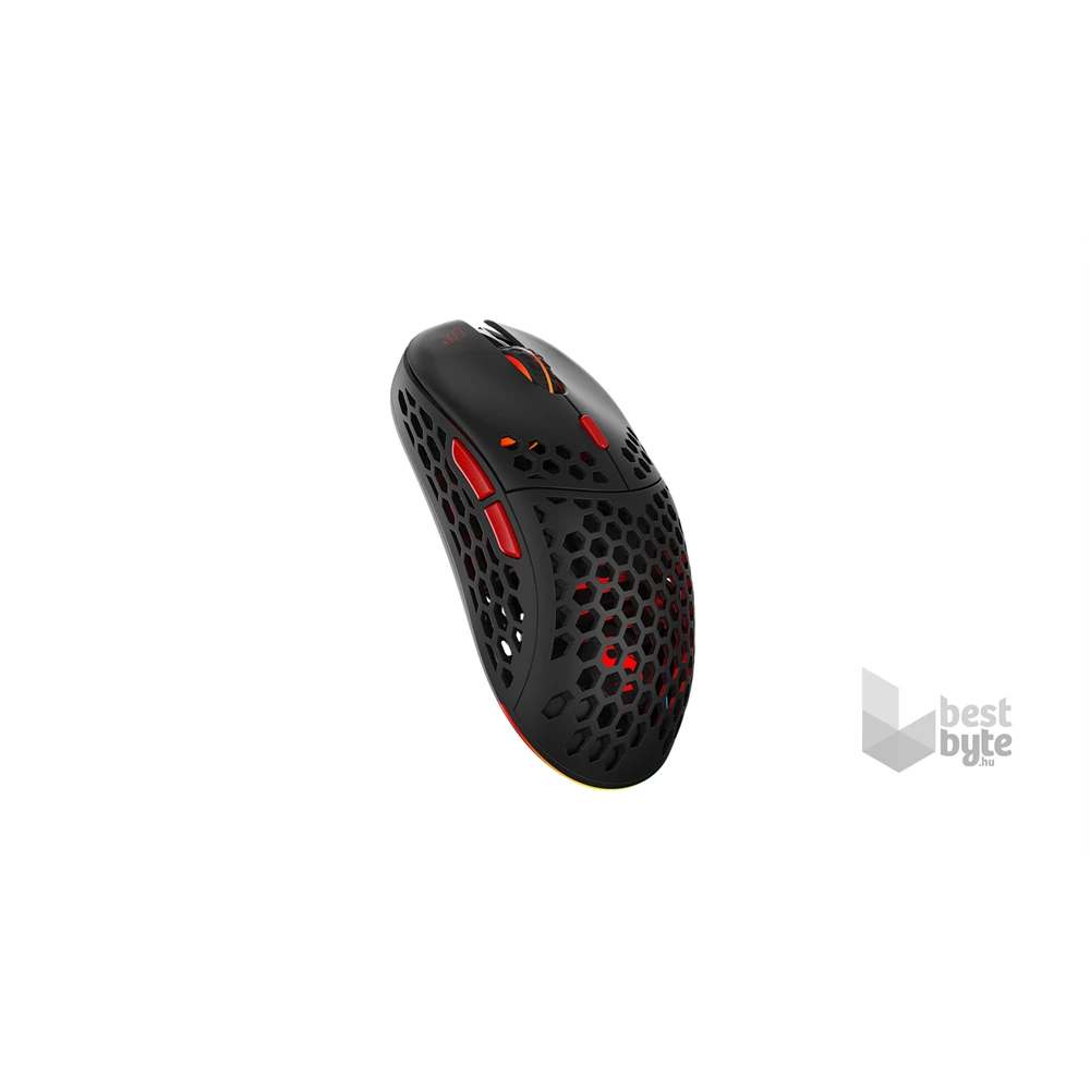 SPC Gear LIX Plus Wireless fekete vezeték nélküli gamer egér