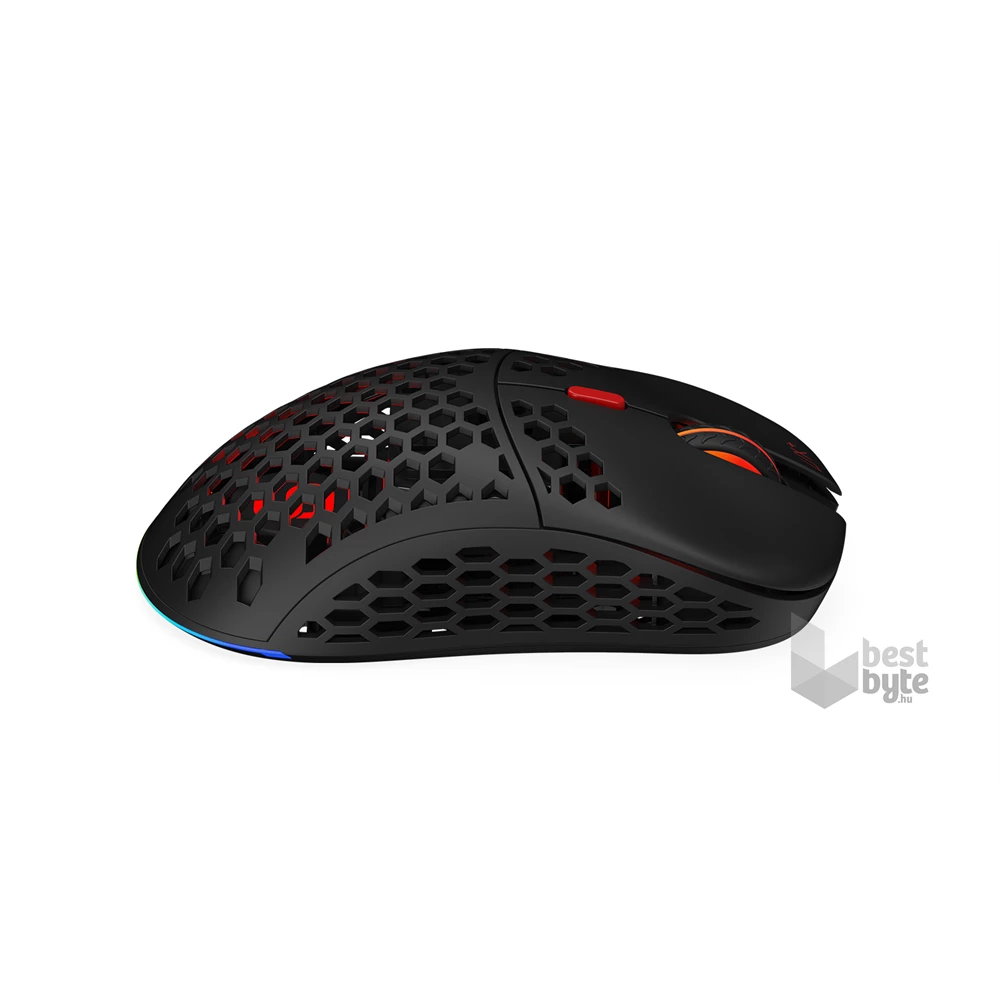 SPC Gear LIX Plus Wireless fekete vezeték nélküli gamer egér