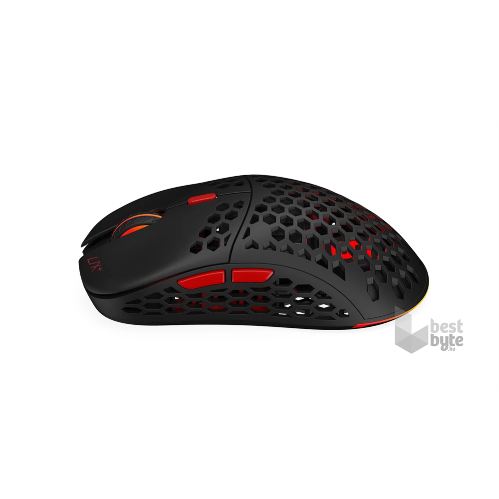 SPC Gear LIX Plus Wireless fekete vezeték nélküli gamer egér