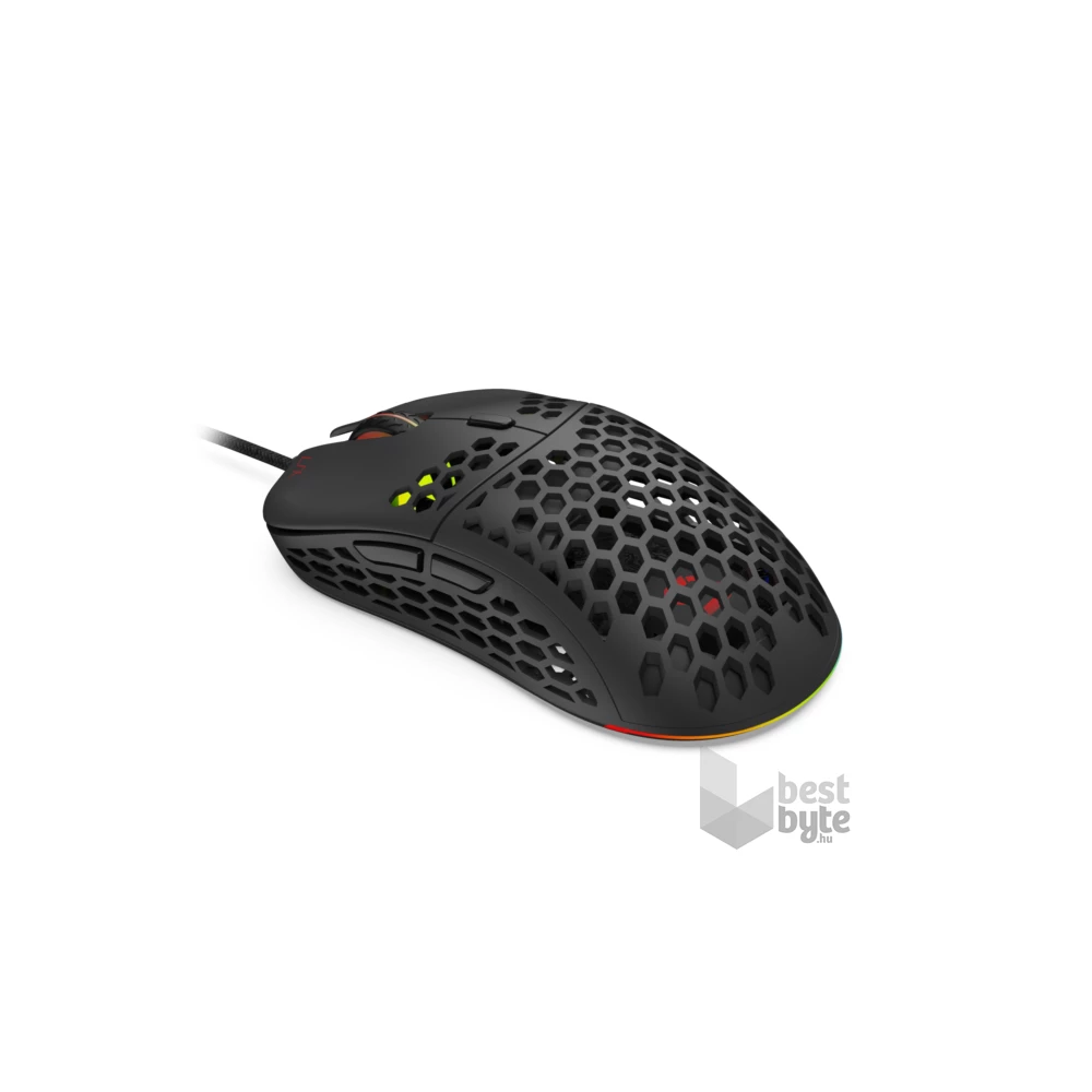 SPC Gear LIX fekete gamer egér