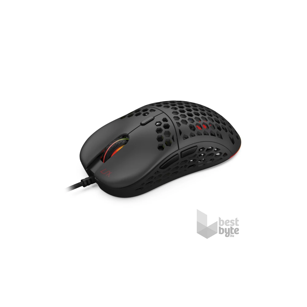 SPC Gear LIX fekete gamer egér