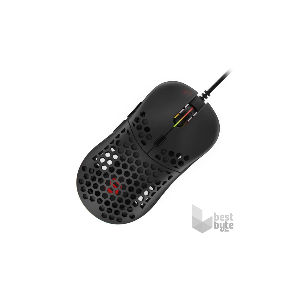 SPC Gear LIX fekete gamer egér