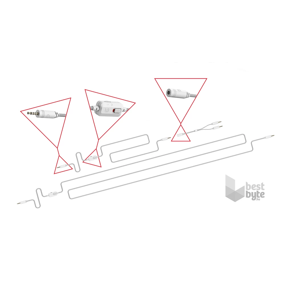 SPC Gear VIRO Plus Onyx White fehér gamer headset