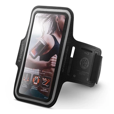 SPIGEN 000EM21193 univerzális 6,9" fekete karra rögzíthető telefontartó