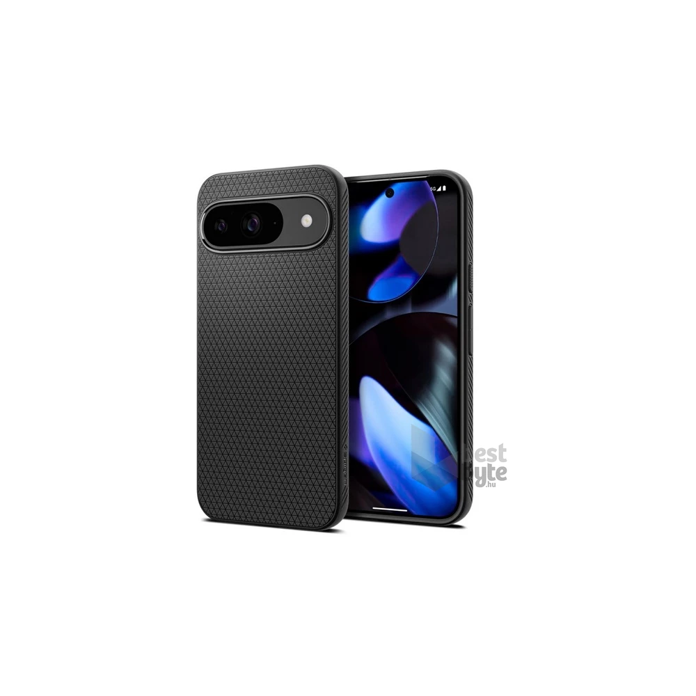 SPIGEN ACS07682 Google Pixel 9 Pro 5G / Pixel 9 5G fekete szilikon hátlap