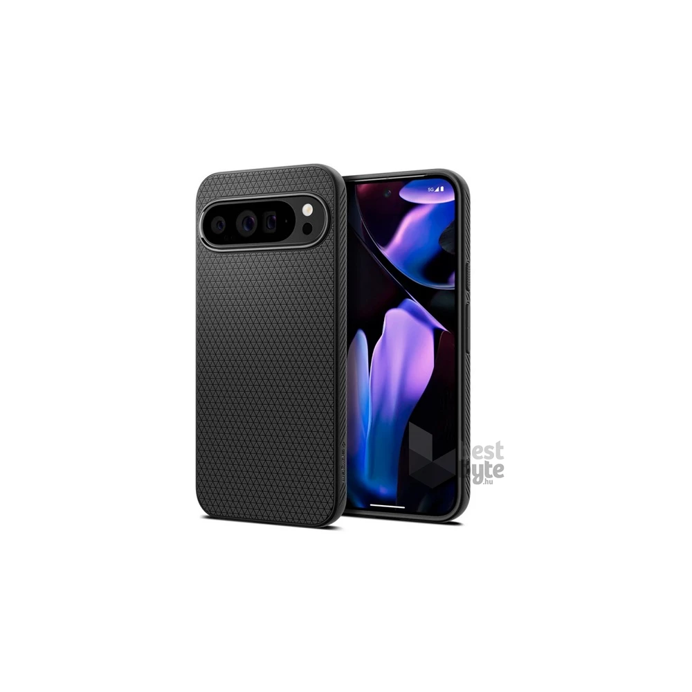SPIGEN ACS07716 Google Pixel 9 Pro XL 5G fekete szilikon hátlap