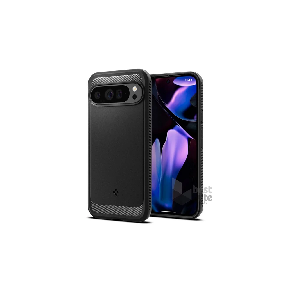 SPIGEN ACS07719 Google Pixel 9 Pro XL 5G fekete szilikon hátlap