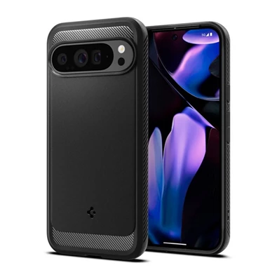 SPIGEN ACS07719 Google Pixel 9 Pro XL 5G fekete szilikon hátlap