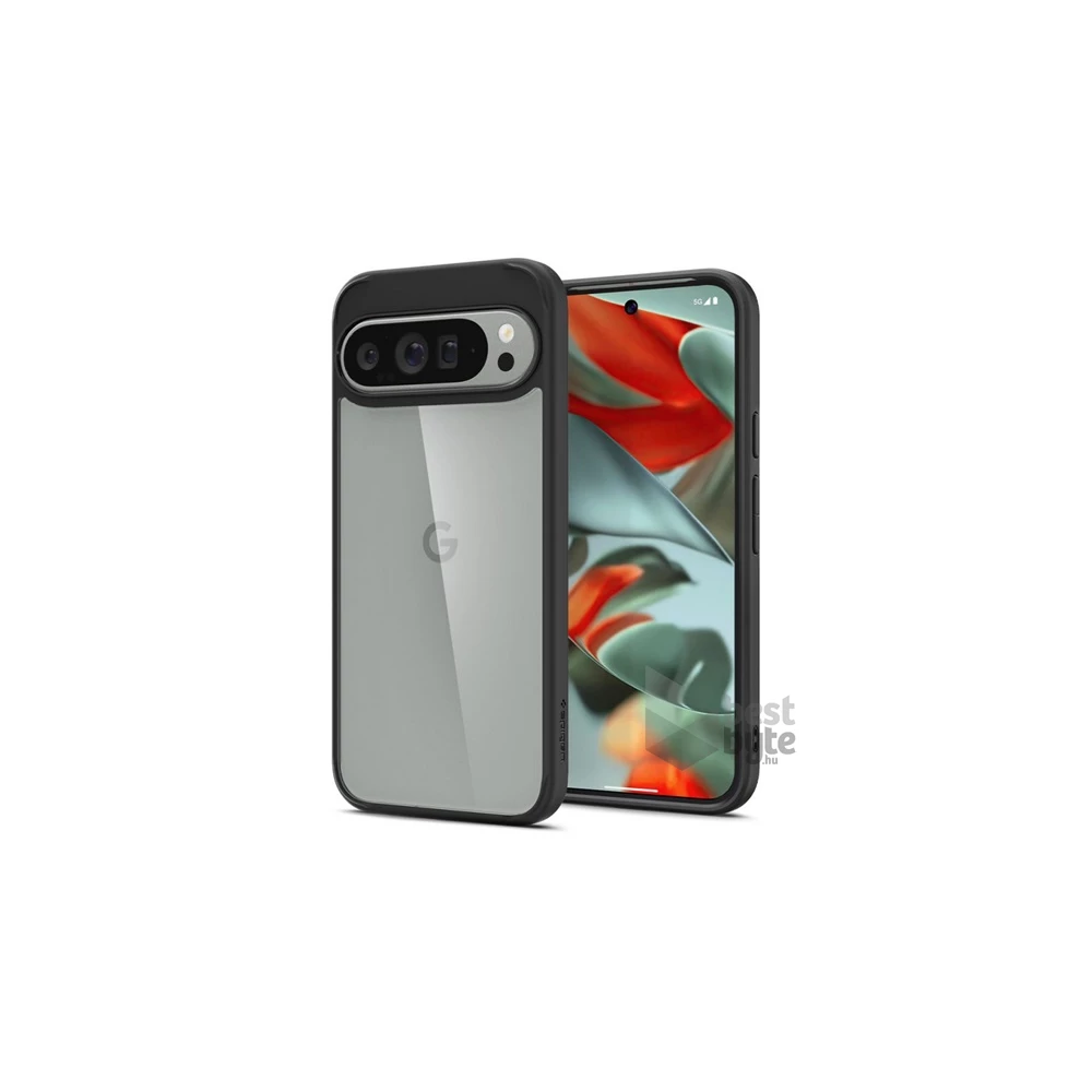 SPIGEN ACS07724 Google Pixel 9 Pro XL 5G átlátszó/fekete műanyag hátlap