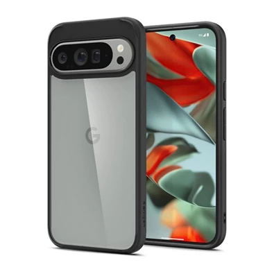 SPIGEN ACS07724 Google Pixel 9 Pro XL 5G átlátszó/fekete műanyag hátlap