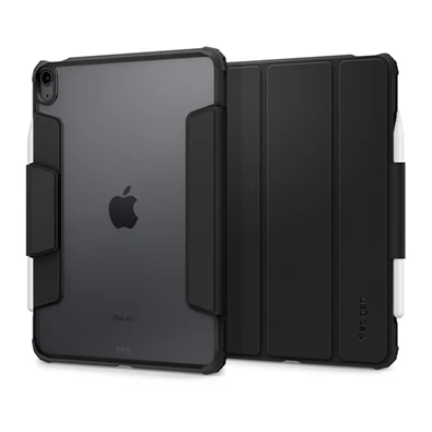 SPIGEN ACS07758 iPad Pro 11 (2022) / iPad Pro 11 (2021) / iPad Pro 11 (2020) szürke bőr hatású oldalra nyíló tok