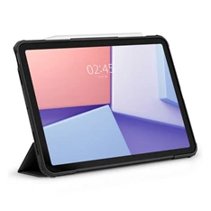 SPIGEN ACS07758 iPad Pro 11 (2022) / iPad Pro 11 (2021) / iPad Pro 11 (2020) szürke bőr hatású oldalra nyíló tok