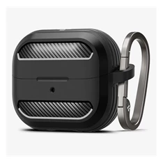 SPIGEN ACS08330 Galaxy Buds 3/Buds 3 Pro fekete szilikon tok