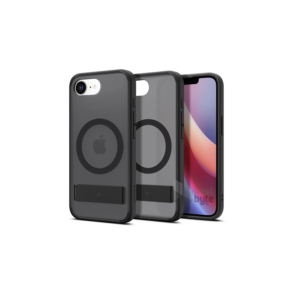 SPIGEN ACS09149 iPhone 16e fekete műanyag hátlap