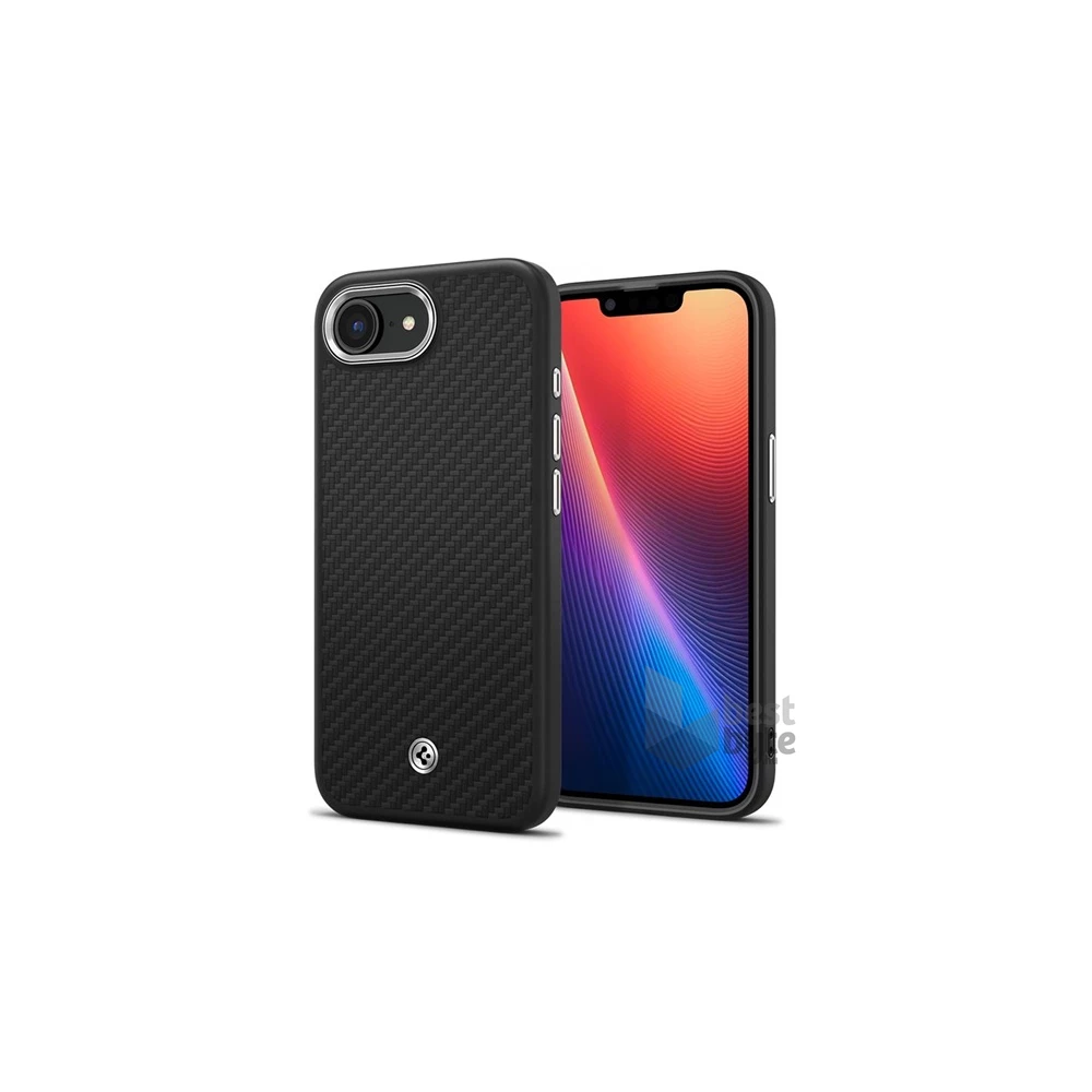 SPIGEN ACS09153 iPhone 16e fekete aramid hátlap