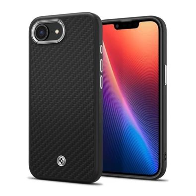 SPIGEN ACS09153 iPhone 16e fekete aramid hátlap