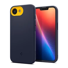 SPIGEN ACS09154 iPhone 16e sötétkék szilikon hátlap