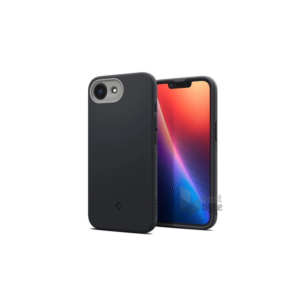 SPIGEN ACS09155 iPhone 16e fekete szilikon hátlap