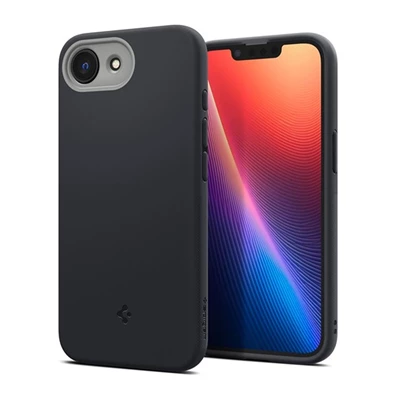 SPIGEN ACS09155 iPhone 16e fekete szilikon hátlap
