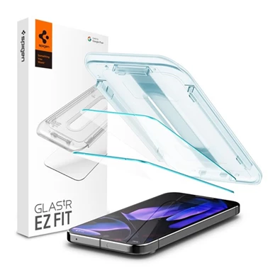 SPIGEN AGL08442 2db Google Pixel 9 Pro / Pixel 9 2.5D 9H átlátszó üveg kijelzővédő + segédkeret