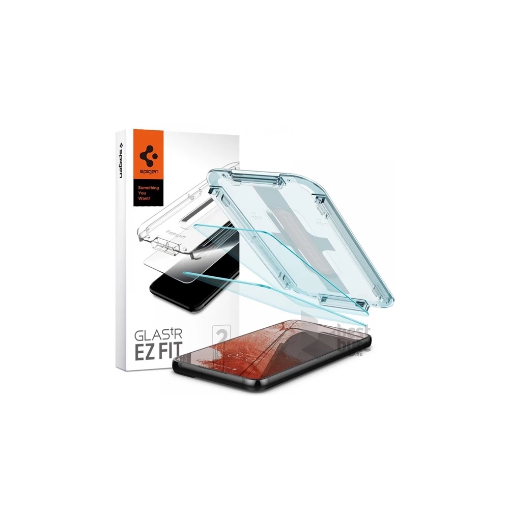 SPIGEN EZ FIT AGL04151 Samsung Galaxy S22 5G (SM-S901) 2db átlátszó képernyővédő üveg