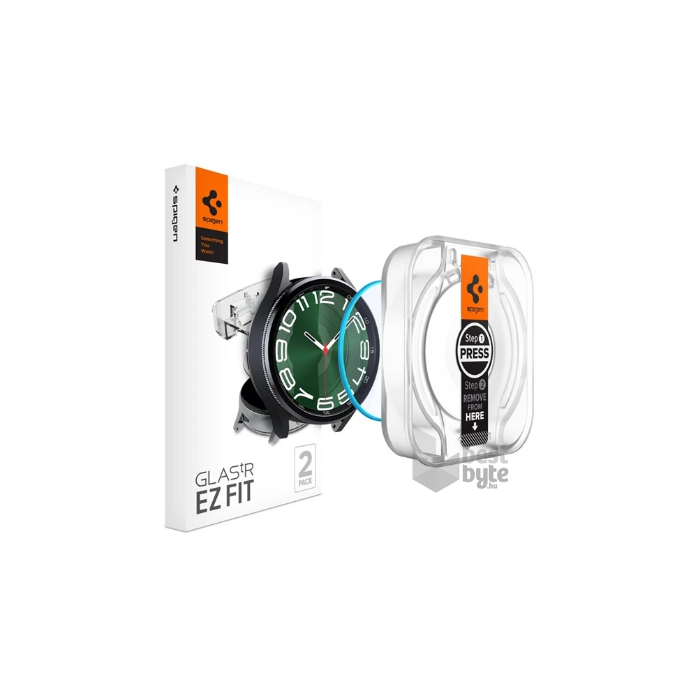 SPIGEN EZ FIT AGL07066 Samsung Galaxy Watch 6 Classic(SM-R960)/6 Classic eSIM(SM-R965)47mm 2db átlátszó kijelzővédő üveg
