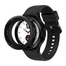 SPIGEN LIQUID AIR ACS03141 Samsung Galaxy Watch 4 Classic (SM-R880) 42mm fekete szilikon óra keret