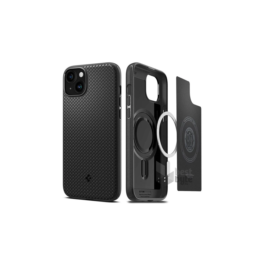 SPIGEN MAG ARMOR iPhone 15 Plus fekete műanyag hátlap
