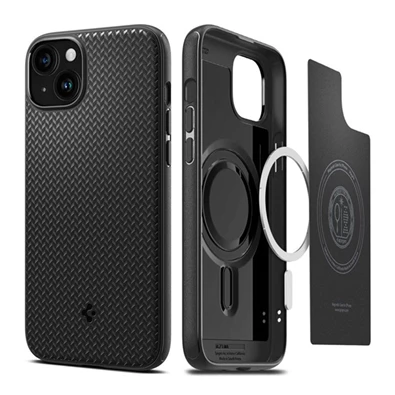 SPIGEN MAG ARMOR iPhone 15 Plus fekete műanyag hátlap